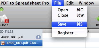 Save the result as a CSV file